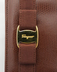 SALVATORE FERRAGAMO Salvatore Gancini Leather Pouch