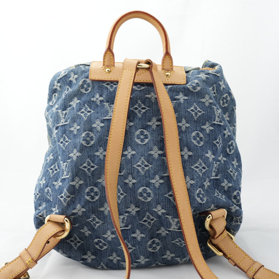 LOUIS VUITTON Monogram Denim Sac A Dos GM Backpack M95056