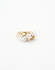 TASAKI K18 Pearl (Main Stone: 4.0-5.1mm) (Side Stones: Diamond 0.04) 4g  Ring