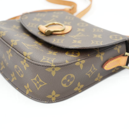 LOUIS VUITTON Monogram Sac Cuir PM Shoulder Bag M51244