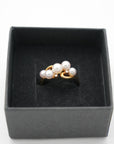 TASAKI K18 Pearl (Main Stone: 4.0-5.1mm) (Side Stones: Diamond 0.04) 4g  Ring