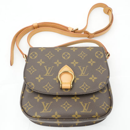 LOUIS VUITTON Monogram Sac Cuir PM Shoulder Bag M51244