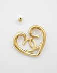 CHANEL GP Gold Coco Mark Earring