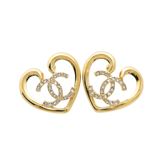 CHANEL GP Gold Coco Mark Earring