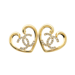 CHANEL GP Gold Coco Mark Earring
