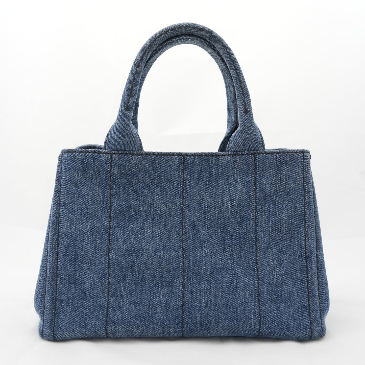 PRADA Canvas Denim Tote Bag/Handbag