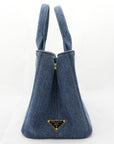 PRADA Canvas Denim Tote Bag/Handbag