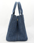 PRADA Canvas Denim Tote Bag/Handbag