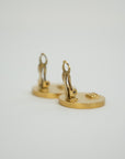 CHANEL 2001 Button Round Earring