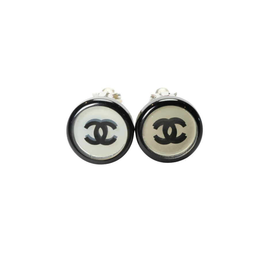 CHANEL 2001 Coco Mark Mirror Earring