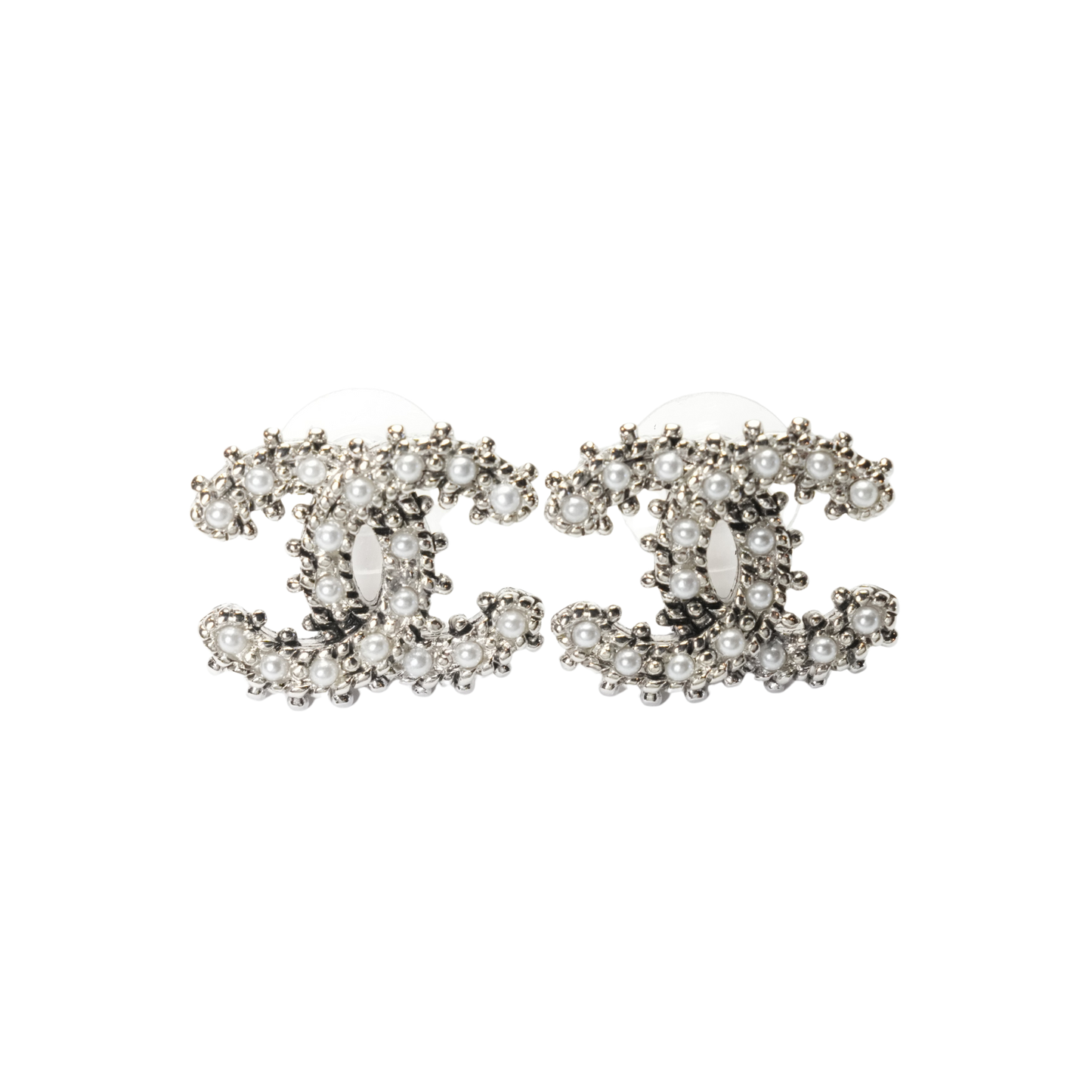 CHANEL 2005 Coco Mark Pearl Earring