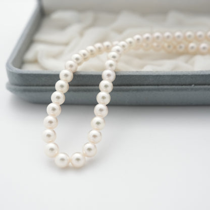 TASAKI Necklace Sterling Silver Pearl (Main Stones: 6.5-6.8mm) 30.9g