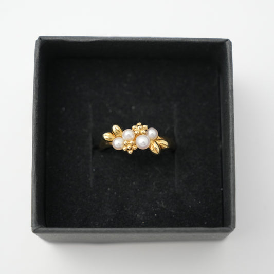 TASAKI K18 Pearl (Main Stone: 3.3-3.5mm) 3.8g Ring