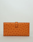 HERMES Ostrich Birkin Long Wallet
