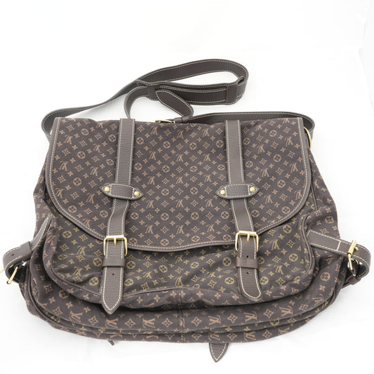 LOUIS VUITTON Monogram Mini Lin Saumur XL Shoulder Bag M95220