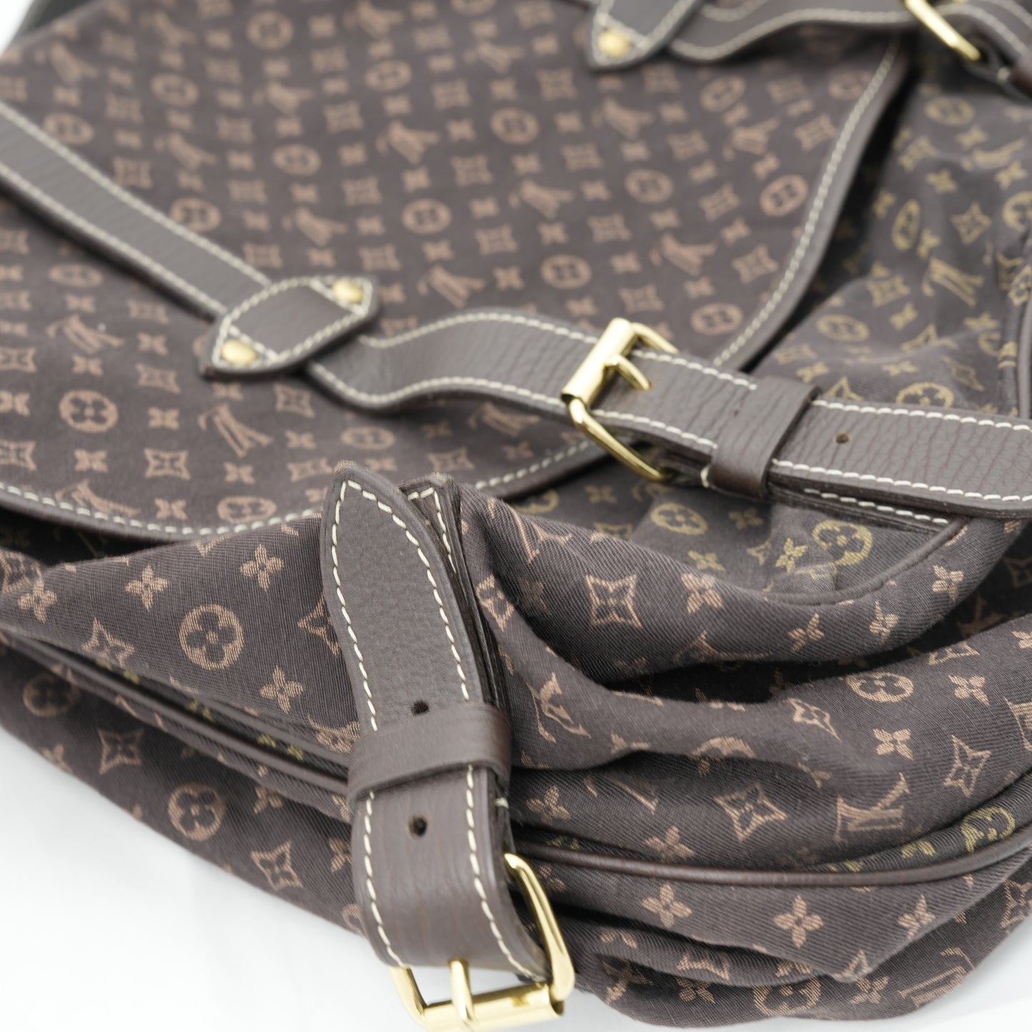 LOUIS VUITTON Monogram Mini Lin Saumur XL Shoulder Bag M95220