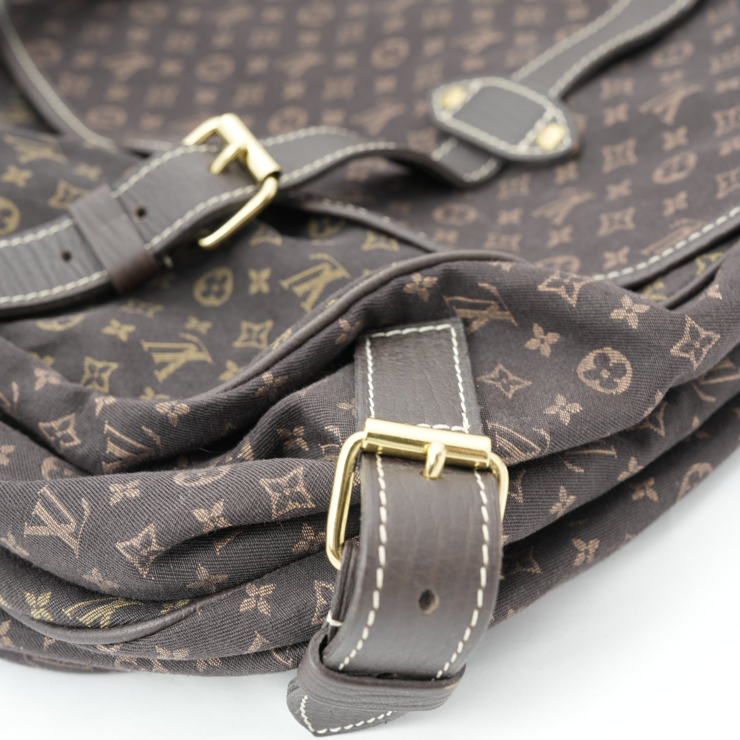 LOUIS VUITTON Monogram Mini Lin Saumur XL Shoulder Bag M95220