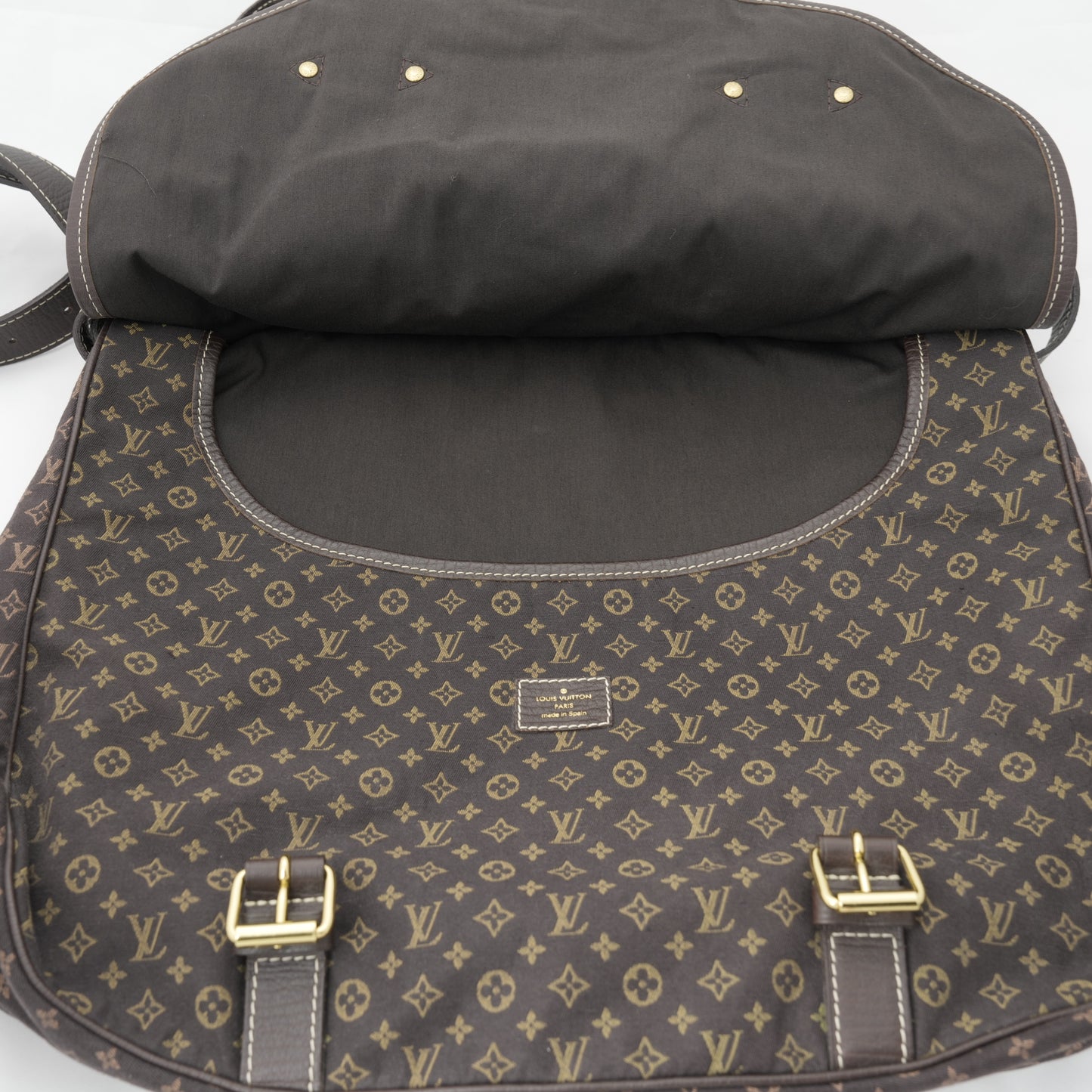 LOUIS VUITTON Monogram Mini Lin Saumur XL Shoulder Bag M95220