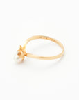 TASAKI Ribbon Pearl with Diamond Side Stones Ring