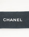 CHANEL Leather BLACK SILVER  Shoulder Bag