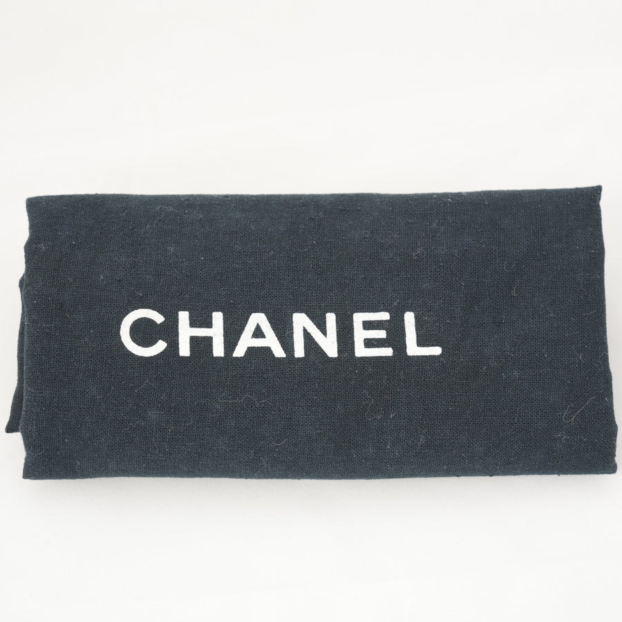 CHANEL Leather BLACK SILVER  Shoulder Bag