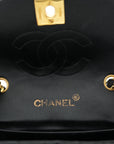 CHANEL 1986-1988 Matelassé Satin Shoulder Bag