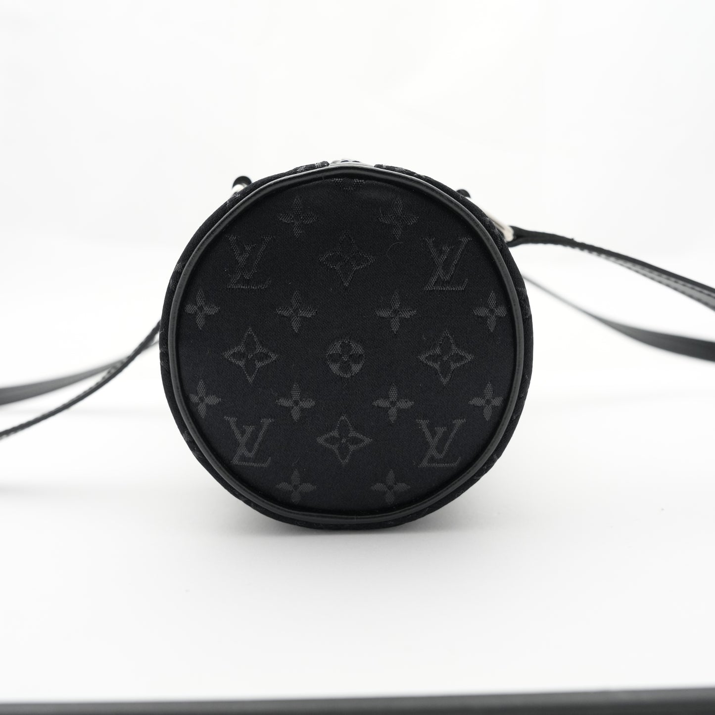 LOUIS VUITTON Monogram Little Papillon Satin Noir Handbag M92352