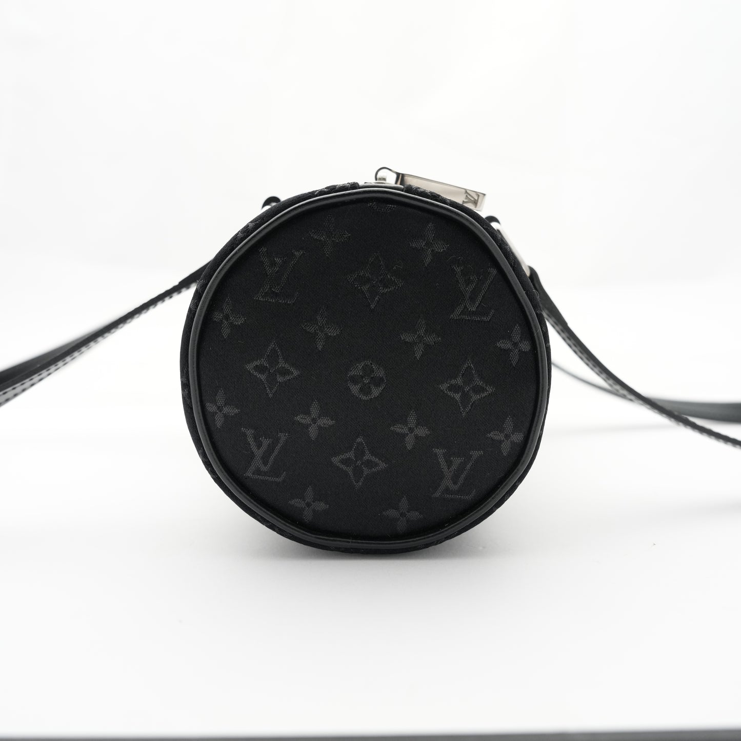 LOUIS VUITTON Monogram Little Papillon Satin Noir Handbag M92352