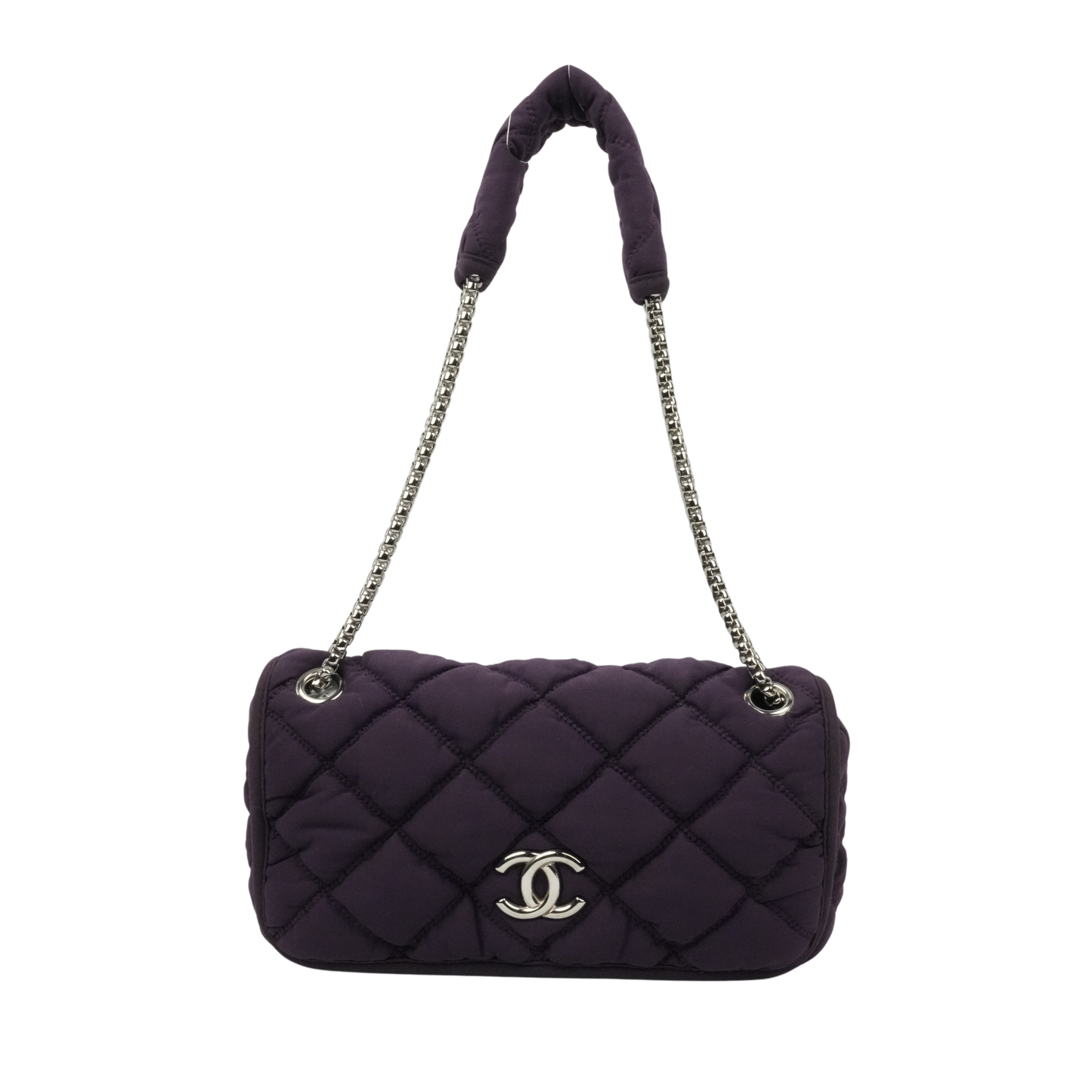 CHANEL 2008-2009 Matelassé Quilted Shoulder Bag