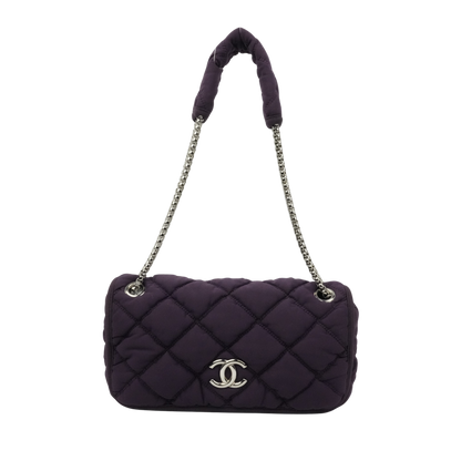 CHANEL 2008-2009 Matelassé Quilted Shoulder Bag