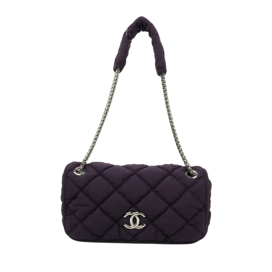 CHANEL 2008-2009 Matelassé Quilted Shoulder Bag