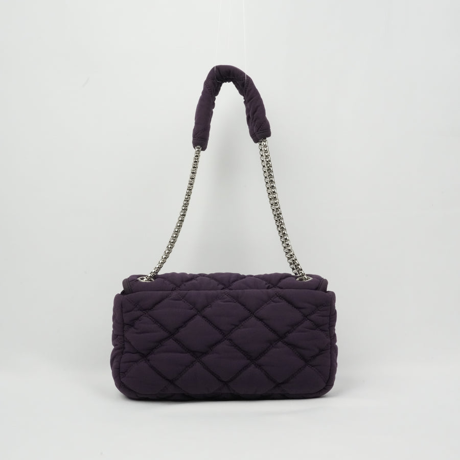 CHANEL 2008-2009 Matelassé Quilted Shoulder Bag