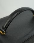 CHANEL 1991-1994 Caviar Skin Turn Lock Handbag/Shoulder Bag 2Way