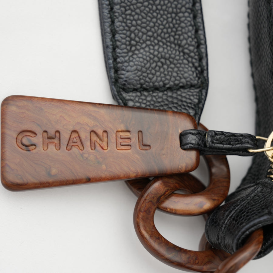 CHANEL 2002-2003 Chain leathe Shoulder Bag