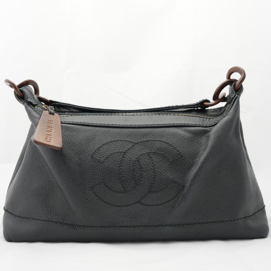 CHANEL 2002-2003 Chain leathe Shoulder Bag