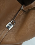 HERMES Picotan Lock MM Hardware Togo Leather Handbag