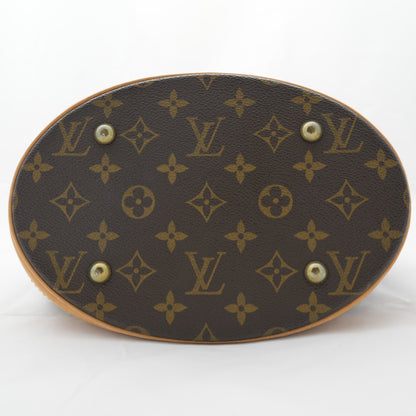 LOUIS VUITTON Monogram Petit Bucket Shoulder Bag M42238