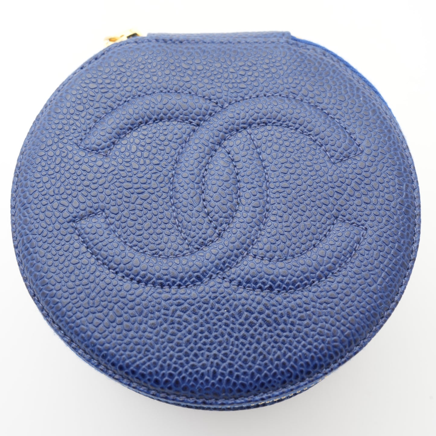 CHANEL 1994-1996 Pouch Jewelry Case in Grained Calfskin