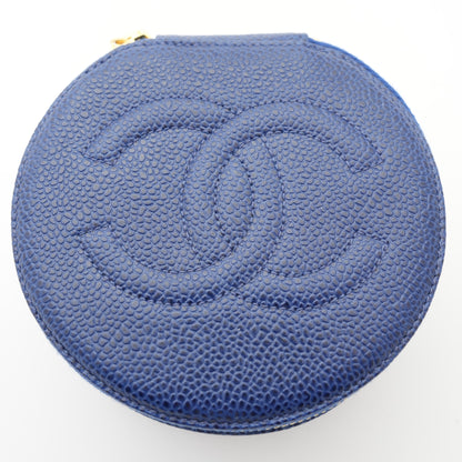 CHANEL 1994-1996 Pouch Jewelry Case in Grained Calfskin