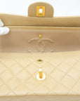 CHANEL 1997-1999 Lambskin Classic Matelassé Double Flap Shoulder Bag