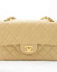 CHANEL 1997-1999 Lambskin Classic Matelassé Double Flap Shoulder Bag