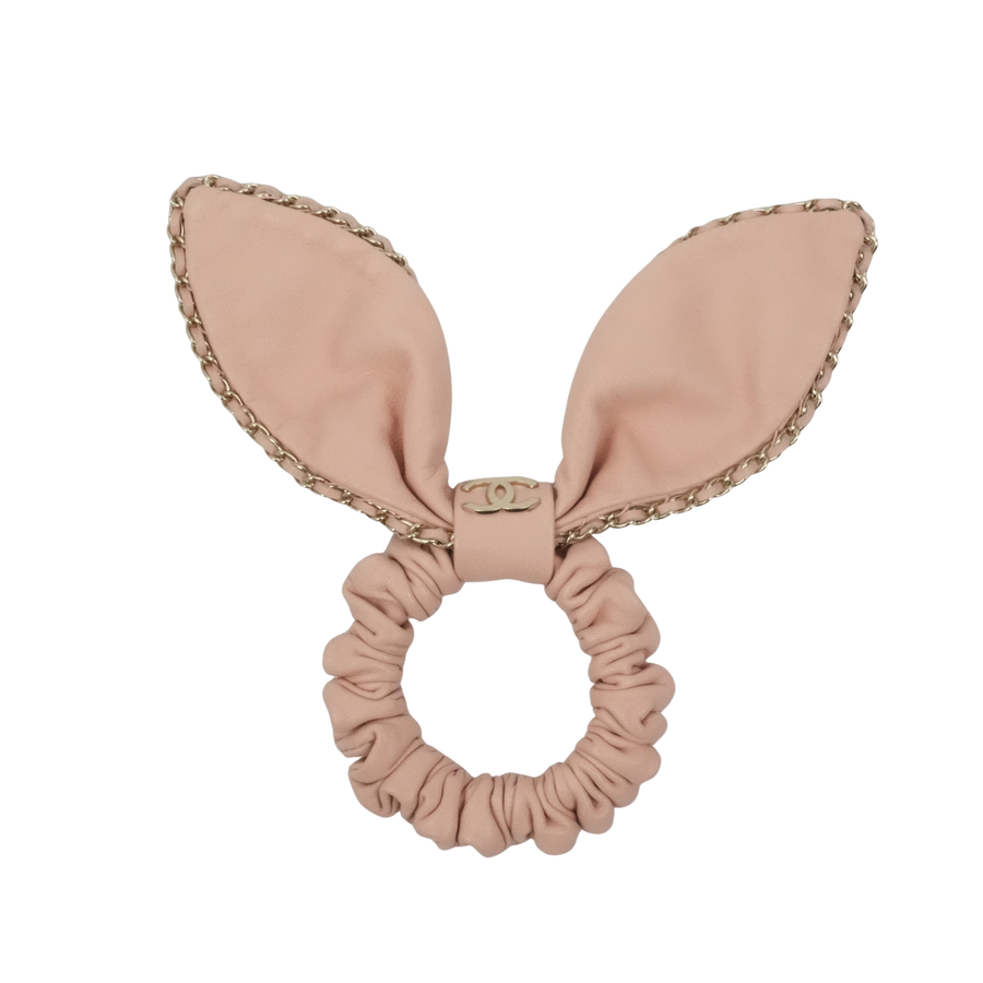 CHANEL  Leather Hair Scrunchie