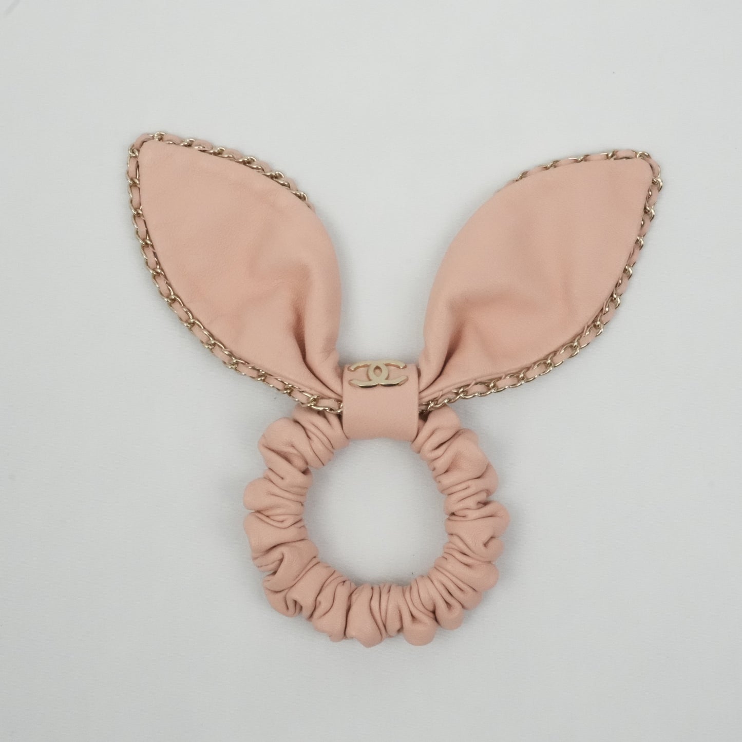 CHANEL  Leather Hair Scrunchie