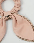 CHANEL  Leather Hair Scrunchie