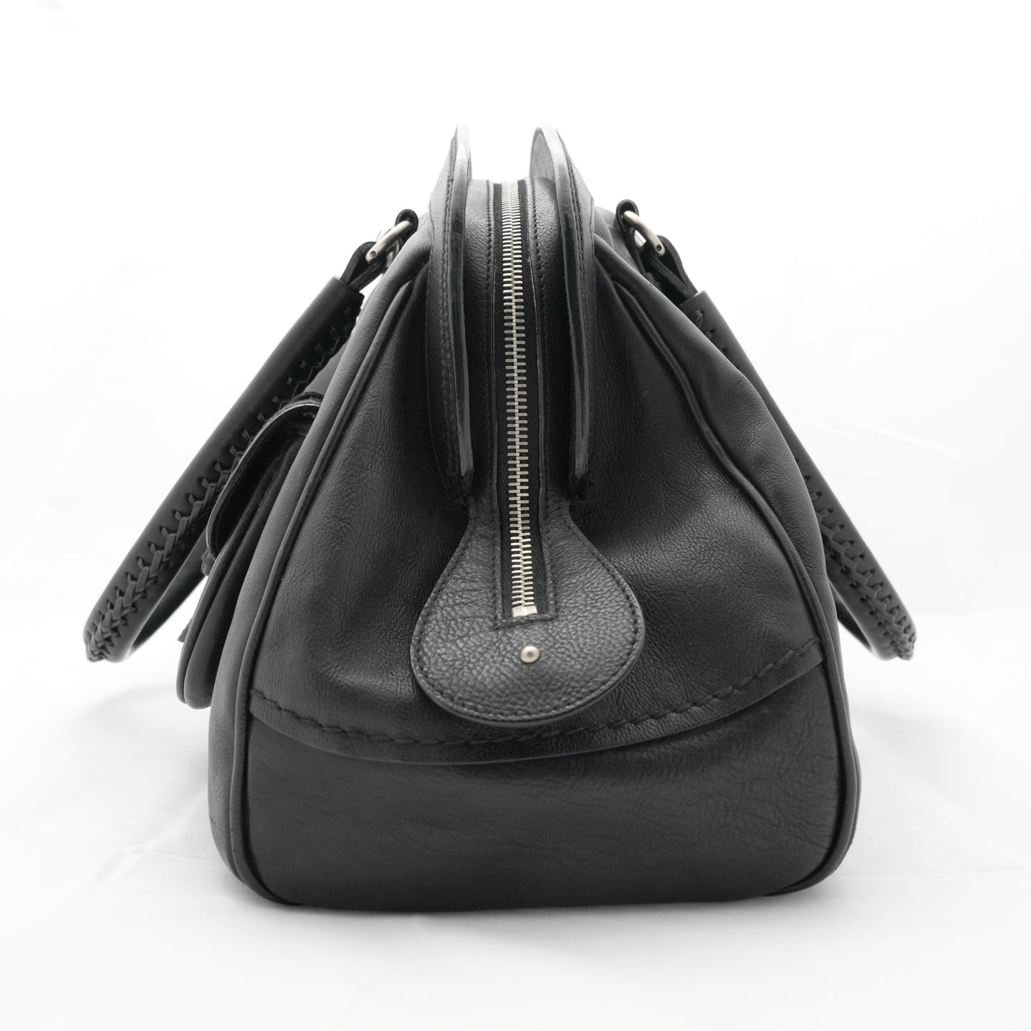 CHRISTIAN DIOR Leather Bostonbag Shoulder Bag