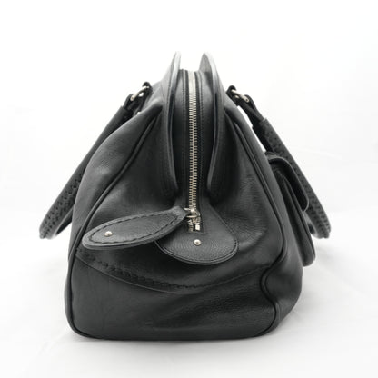 CHRISTIAN DIOR Leather Bostonbag Shoulder Bag