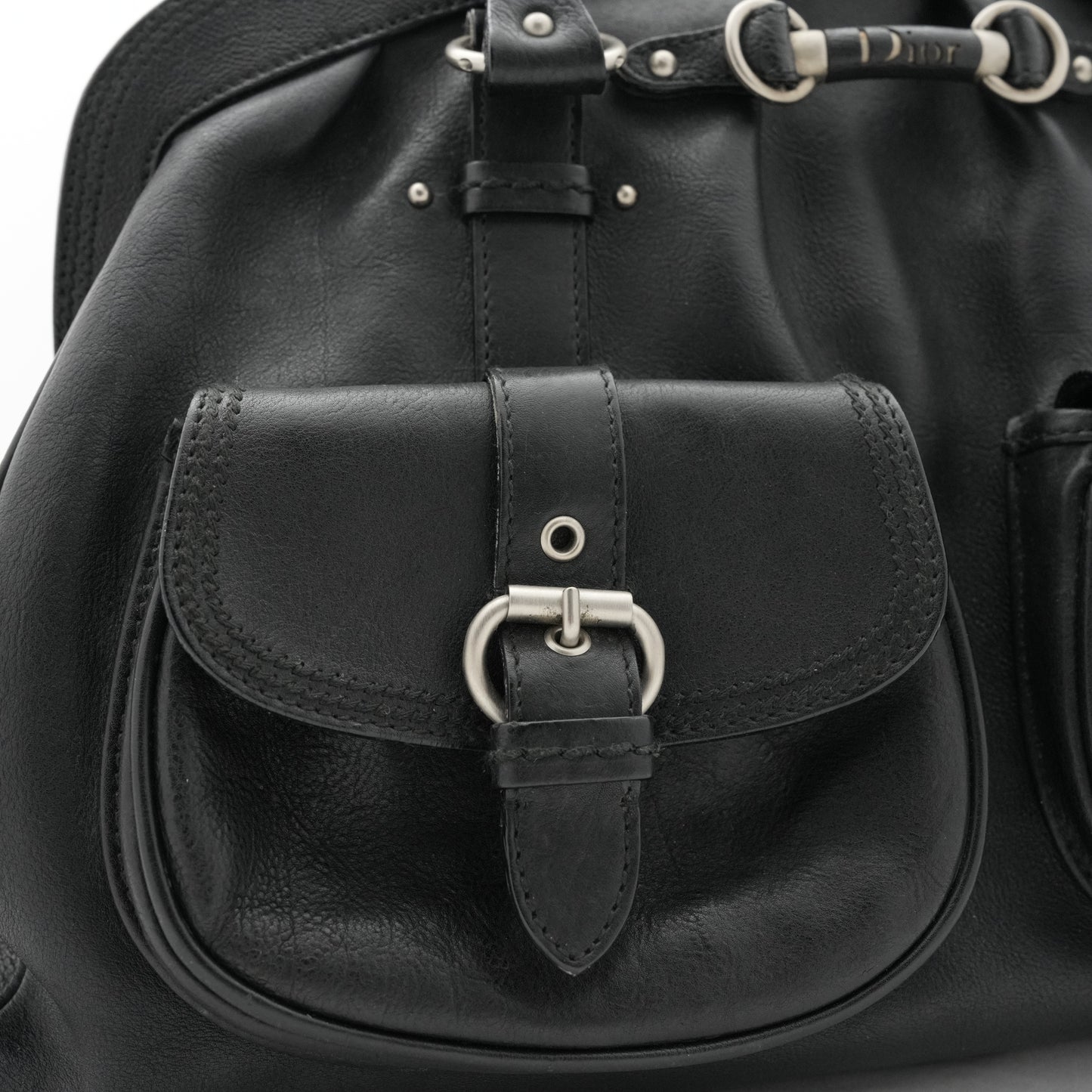 CHRISTIAN DIOR Leather Bostonbag Shoulder Bag