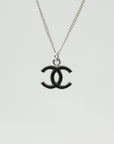 CHANEL 2007 Coco Mark Plate Necklace