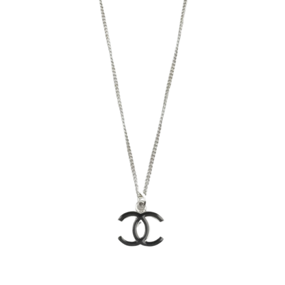 CHANEL 2007 Coco Mark Plate Necklace