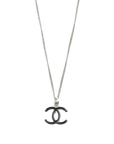 CHANEL 2007 Coco Mark Plate Necklace